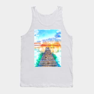 Wisconsin USA Lake Jetty Tank Top